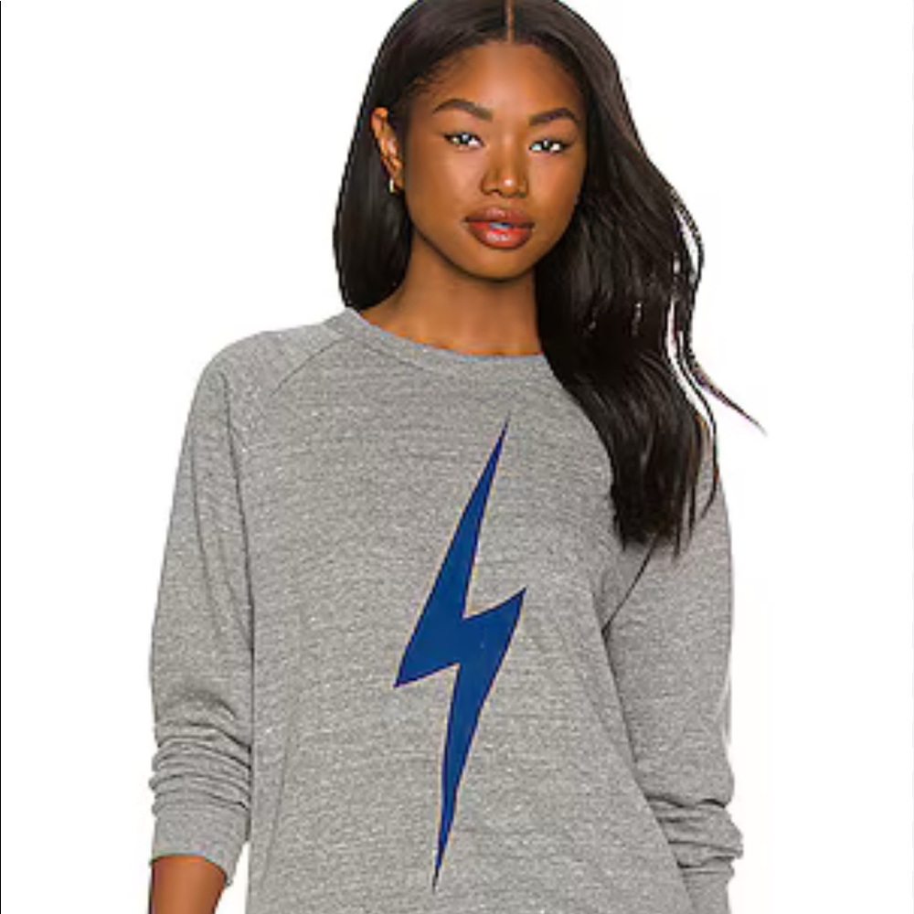 Aviator Nation lightning bolt crewneck size medium